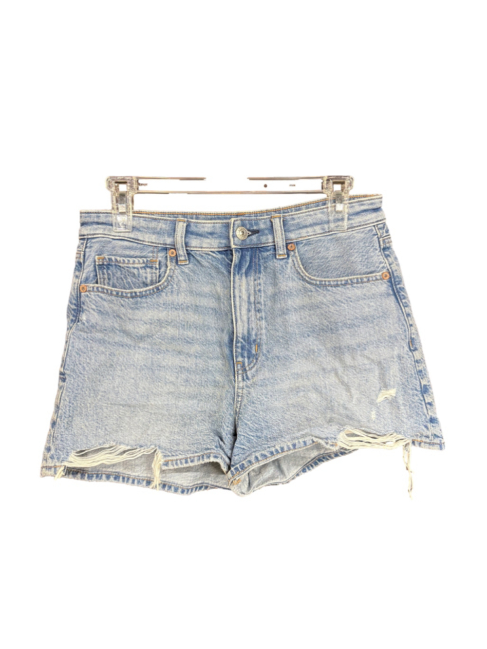 Women's American Eagle Distressed Denim Jean Shorts Blue Size 6